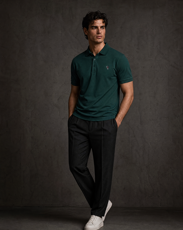 CS-B Signature Piqué Polo - Embroidered Edition