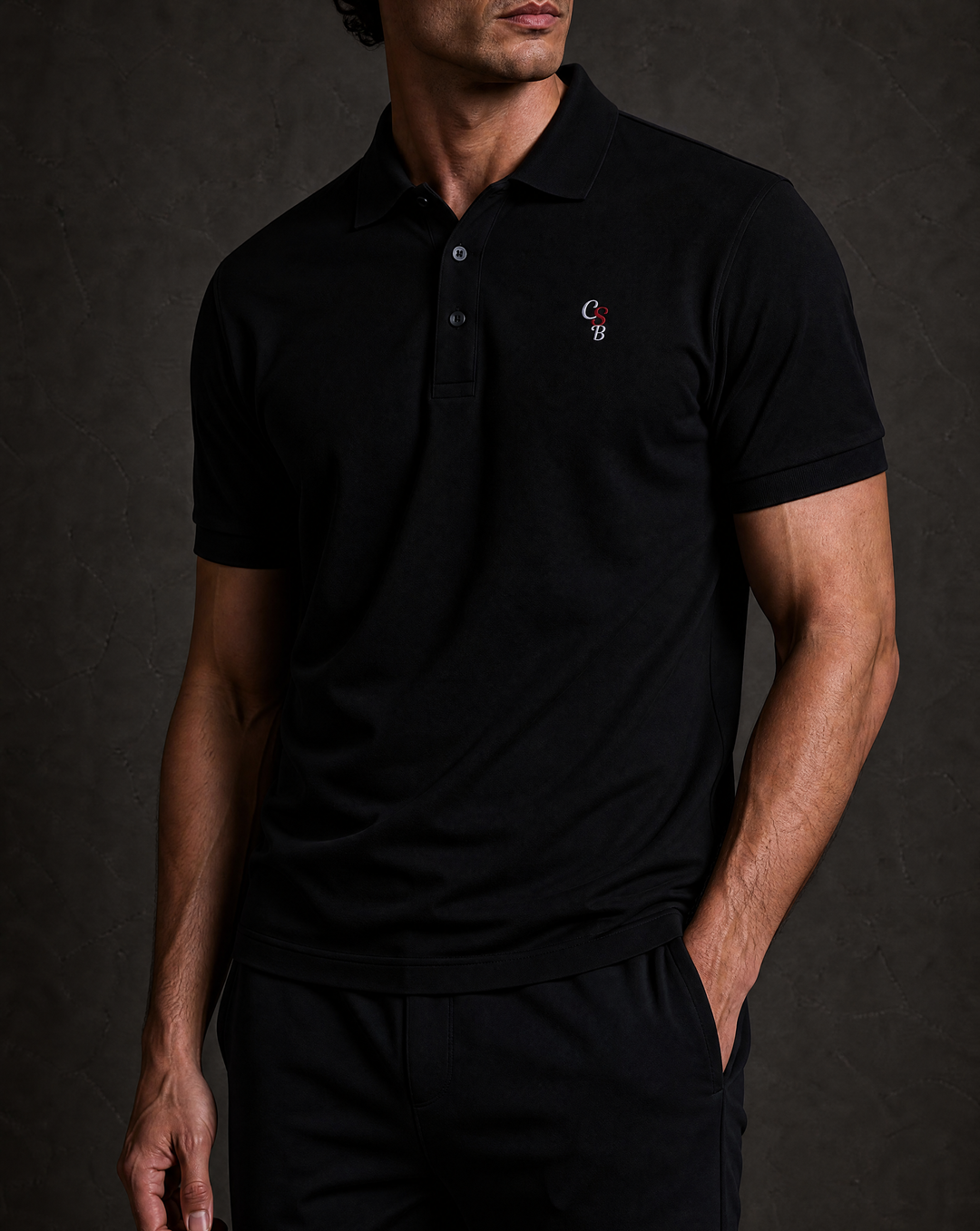 CS-B Signature Piqué Polo - Embroidered Edition